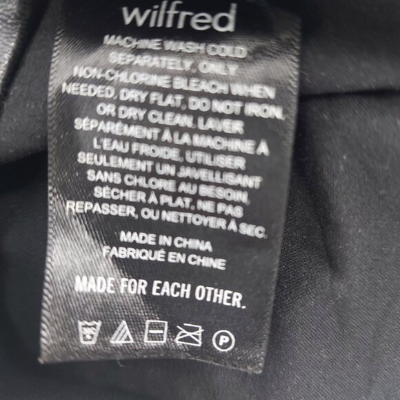 Wilfred Aritzia Black Vegan Leather Mini Skirt Size 0 - Picture 3 of 5